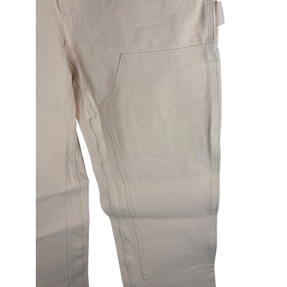 Rare Carhartt Men B04 Nat Drill Painter Dungaree Double Front Utility 30x32 NEW - Picture 6 of 6
